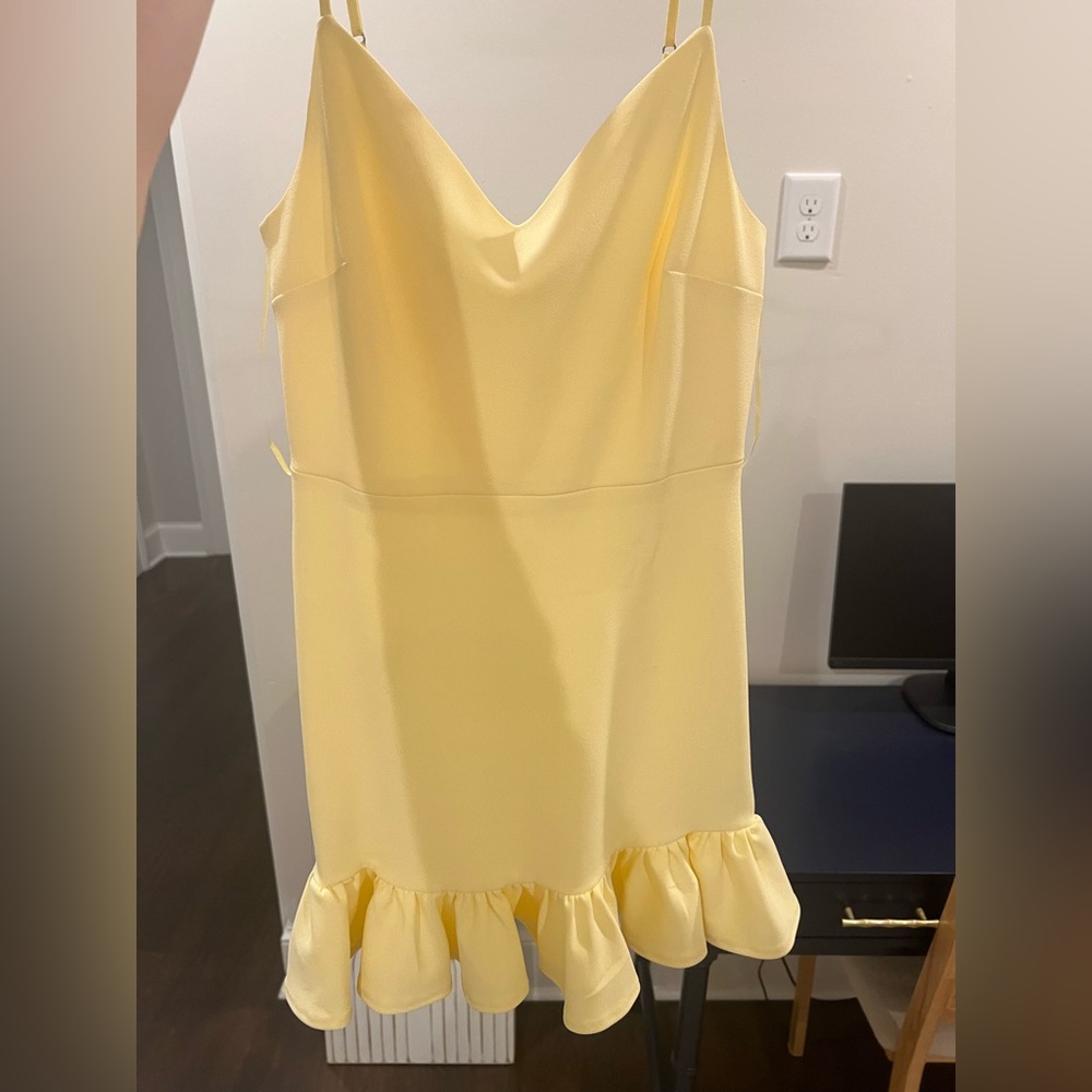 Yellow Mini Dress